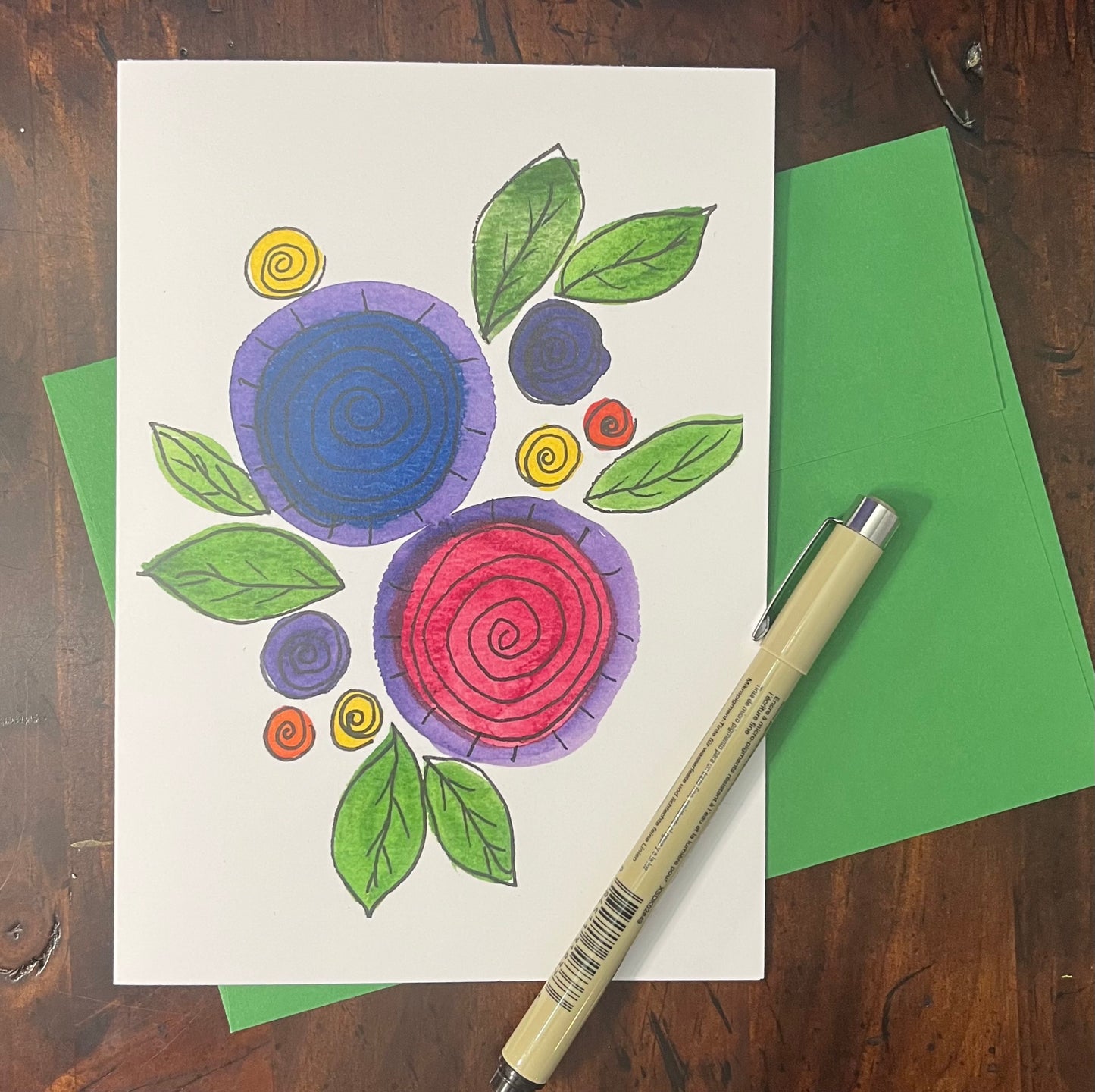 Card Circle Flowers3