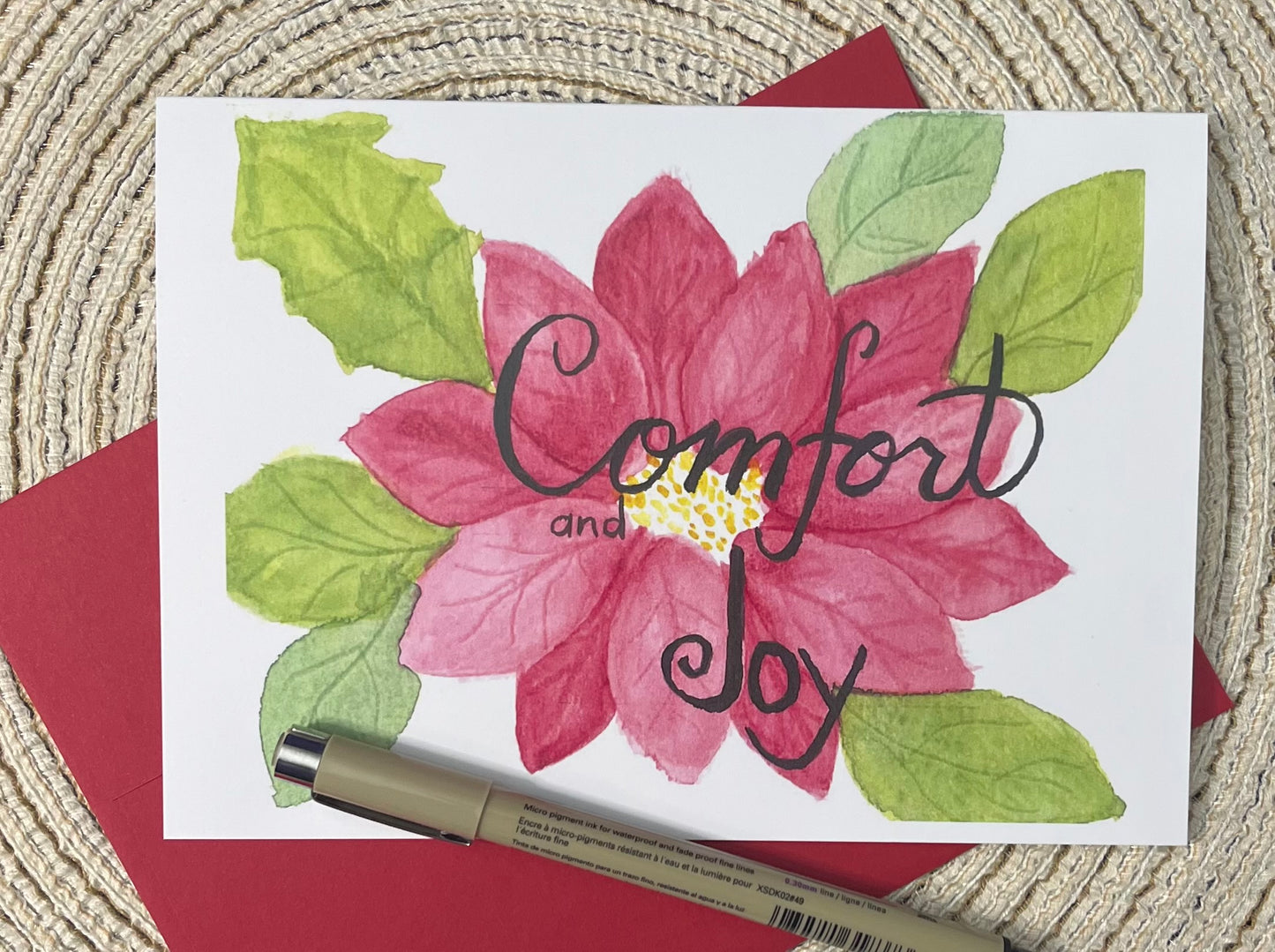Christmas Card Poinsettia