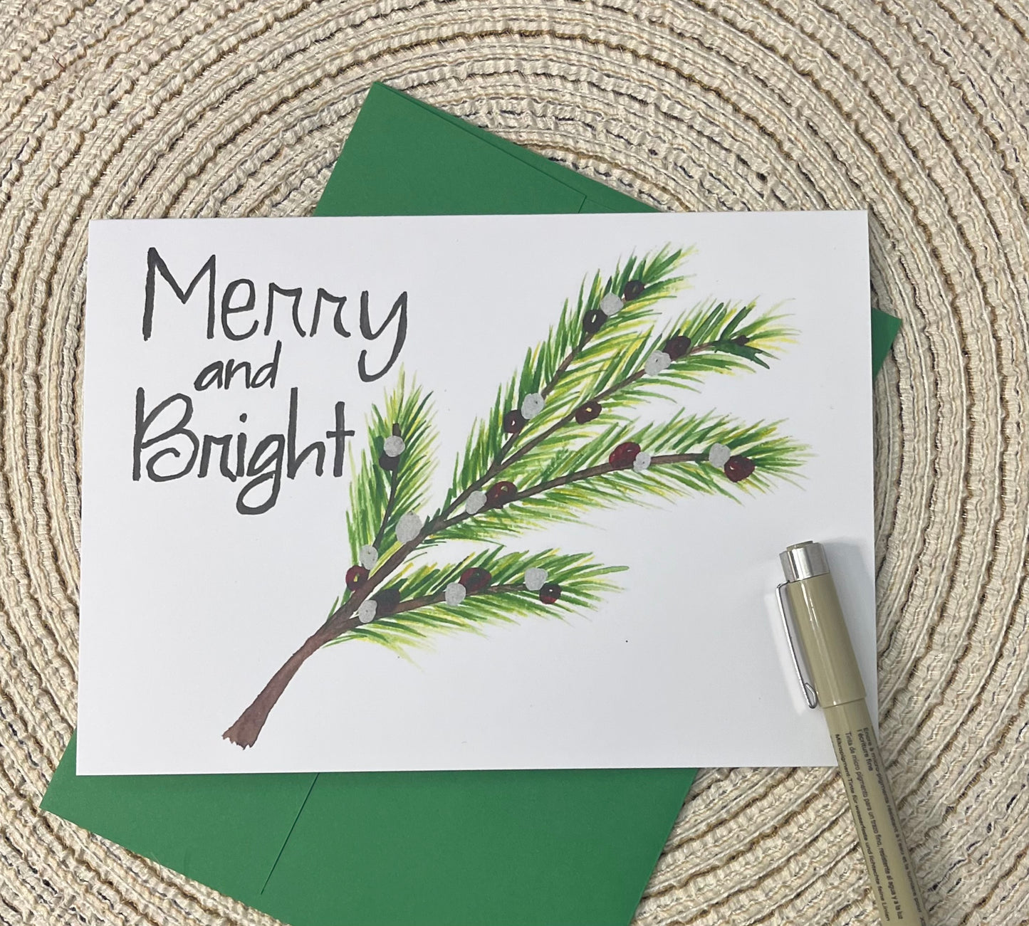 Christmas Card Evergreen