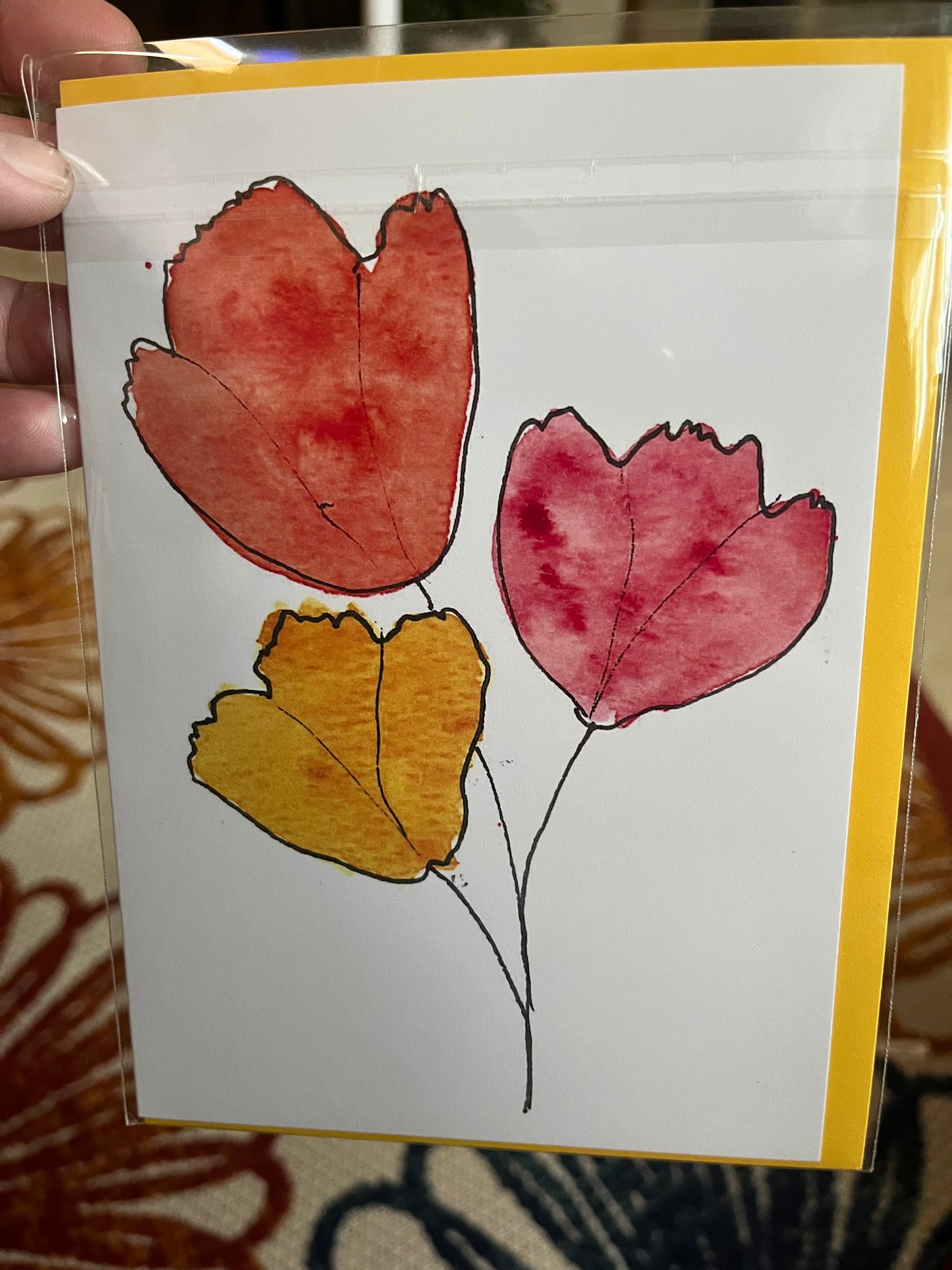 Autumnal Tulips Card