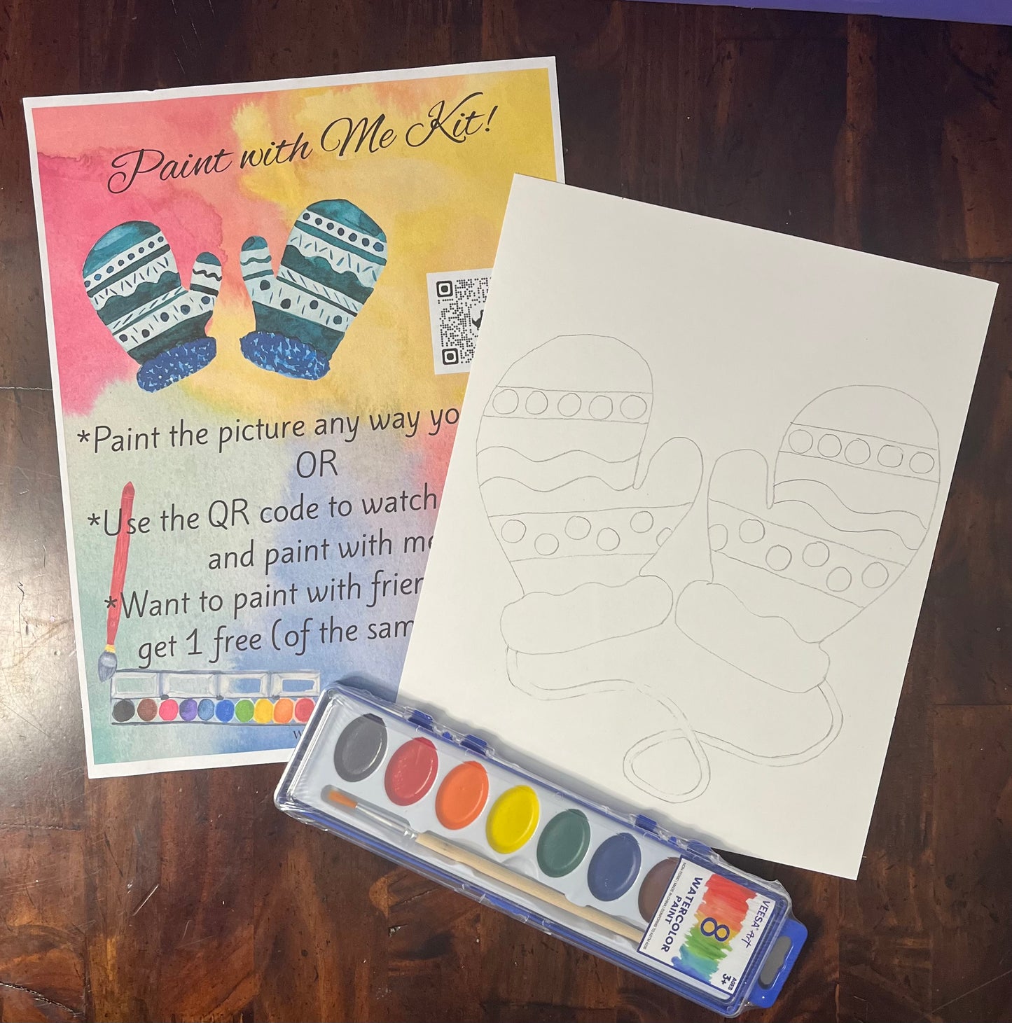 Paint with Me! Mittens