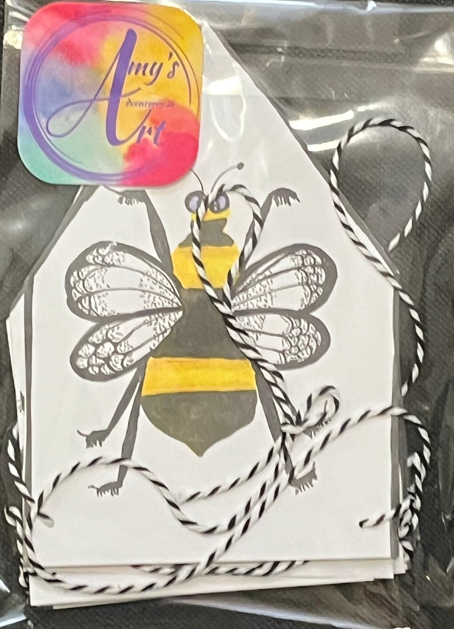 Bee Watercolor Garland