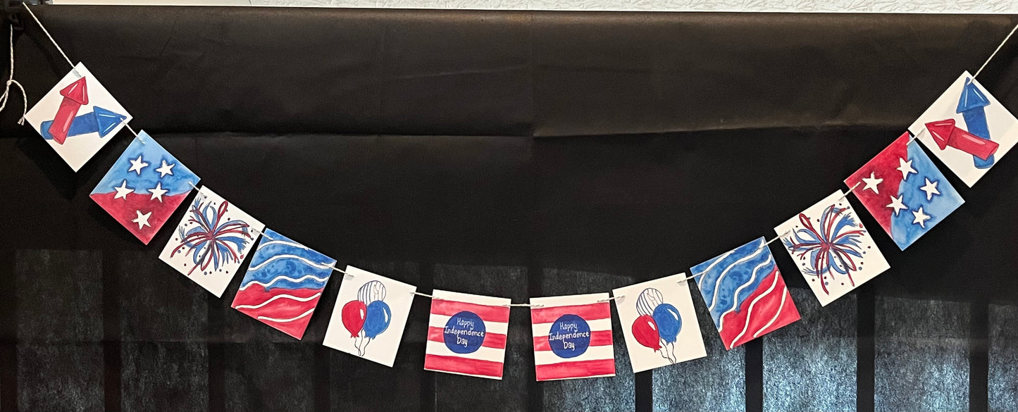 Fourth of July Garland