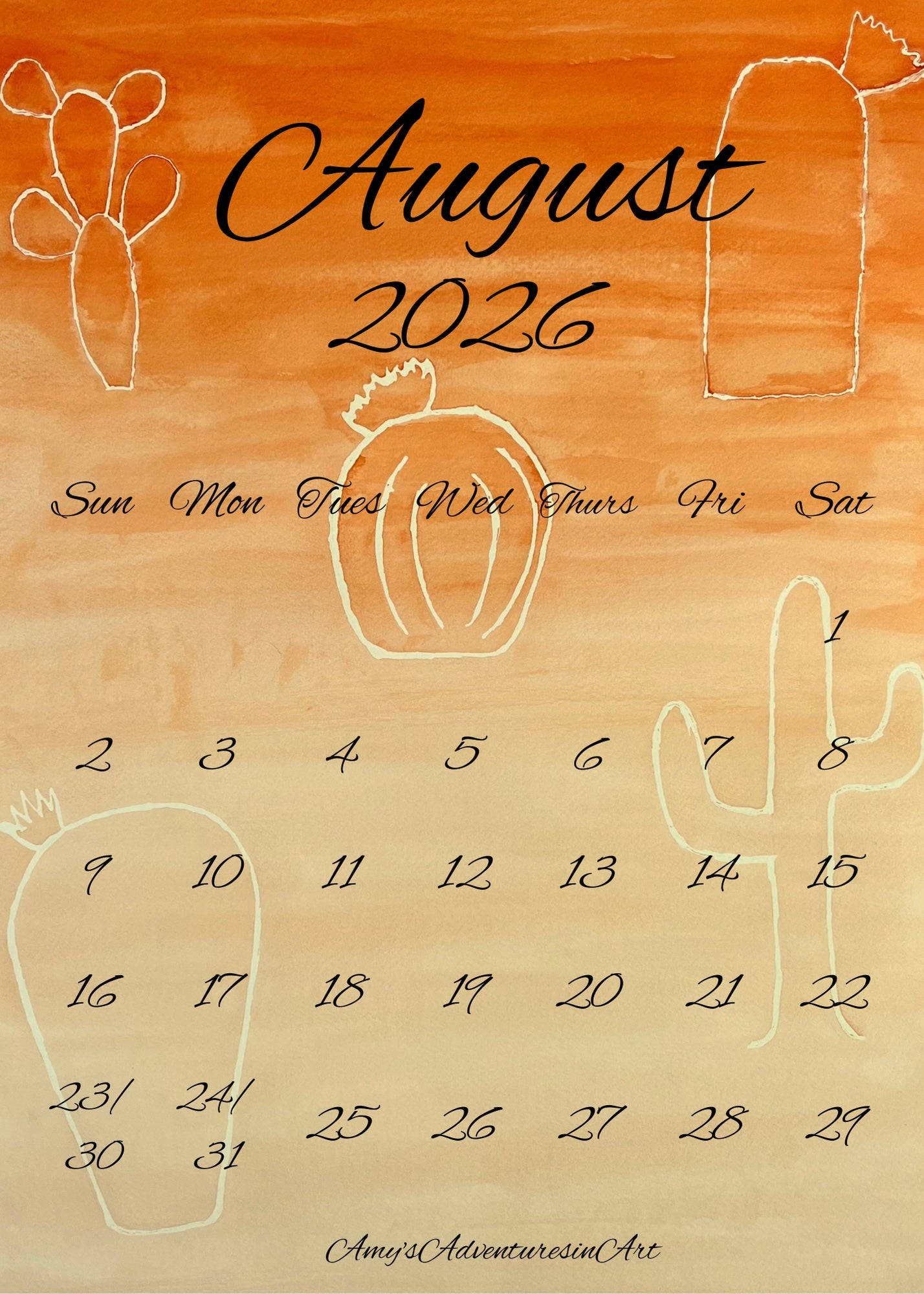 Gradient Calendar