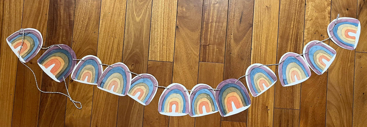 Muted Rainbow Garland