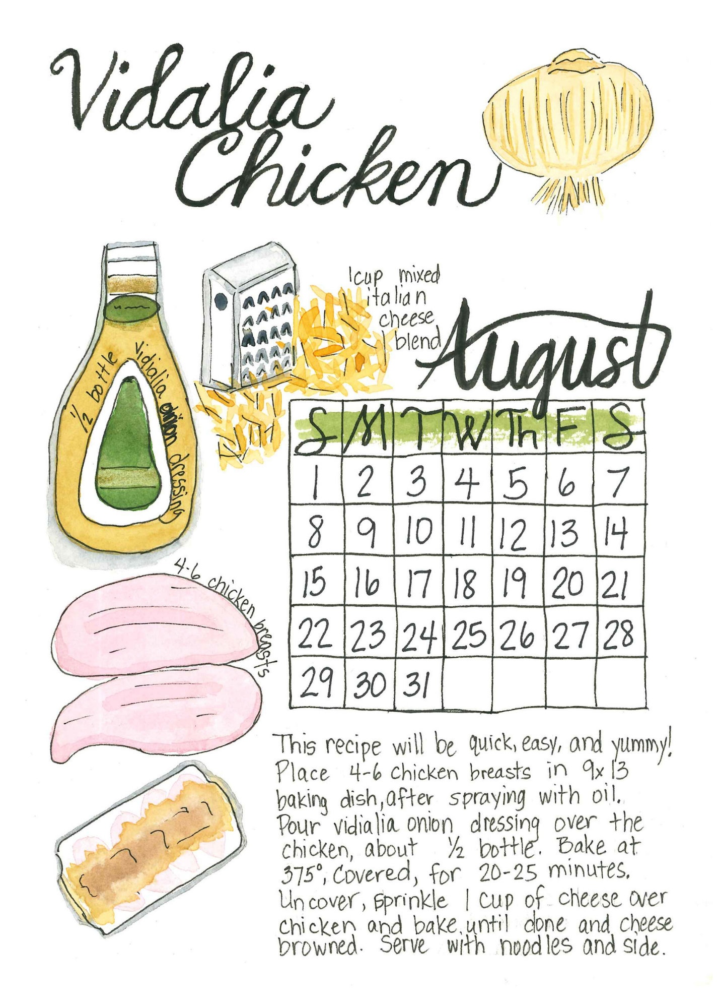 2027 Family Recipe Desk Calendar