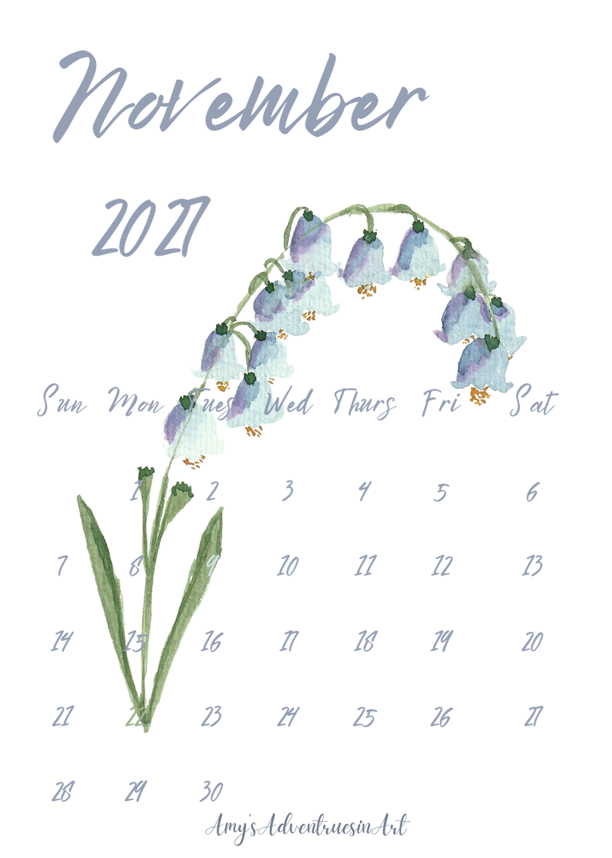 2027 Flower Desk Calendar