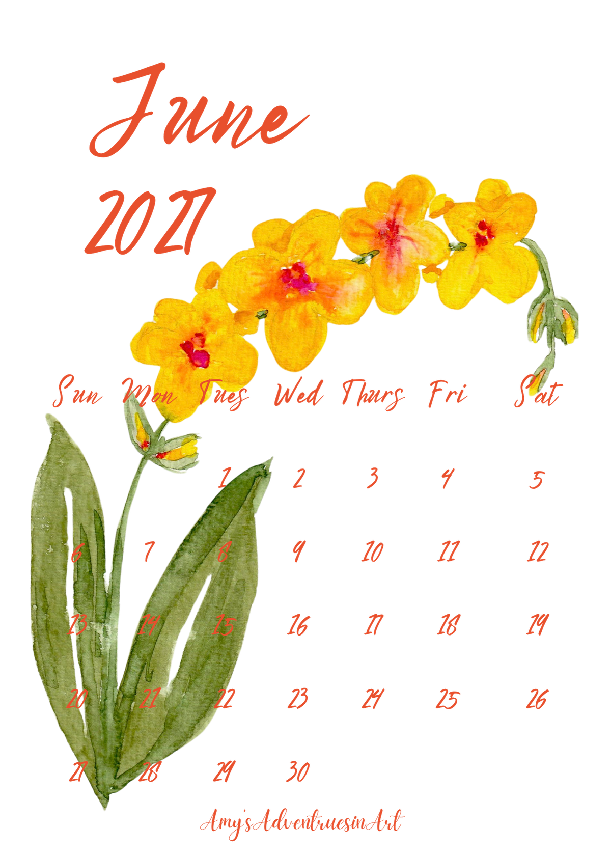 2027 Flower Desk Calendar