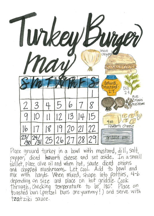 2027 Family Recipe Desk Calendar Refill