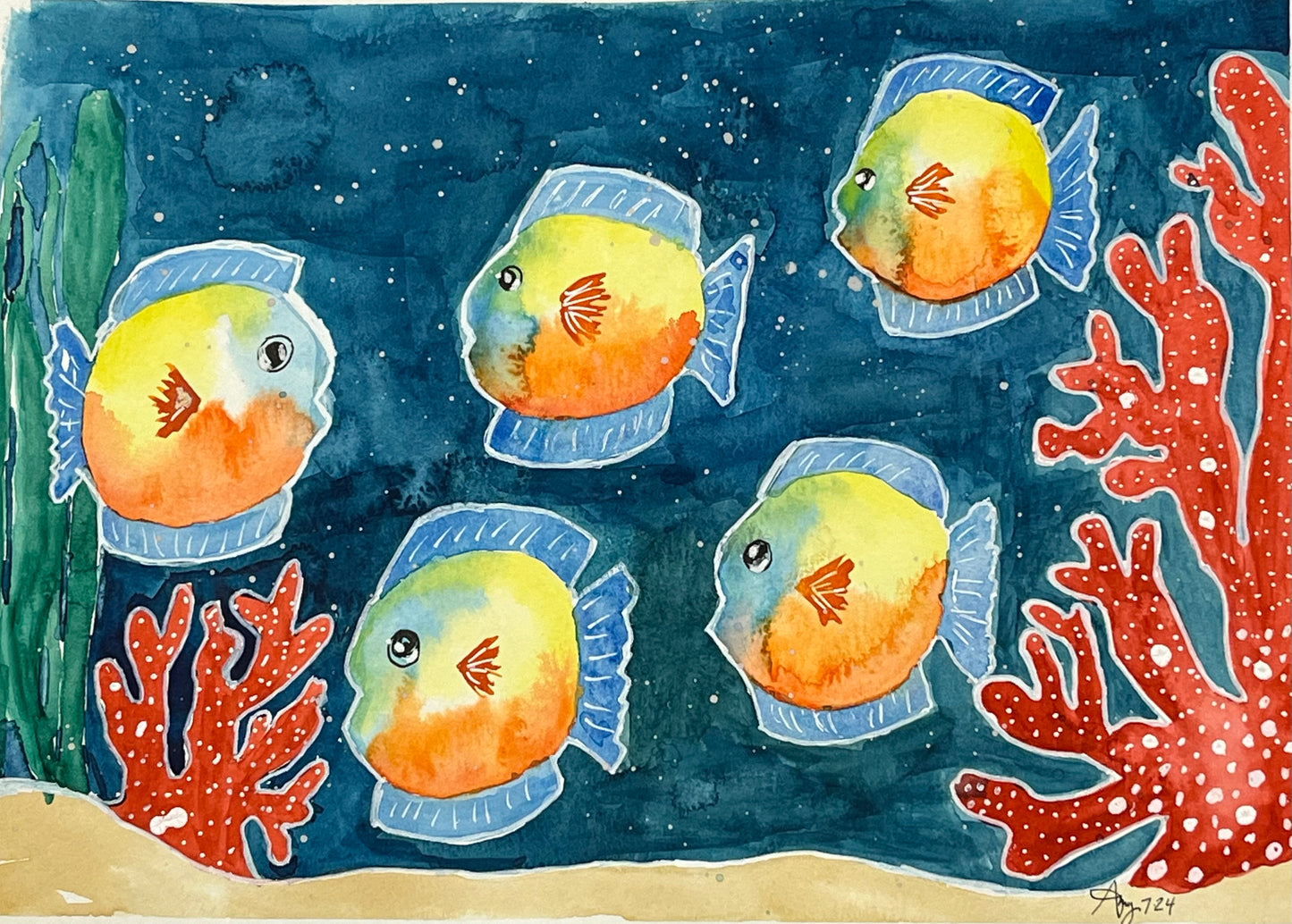 School of Fish Print