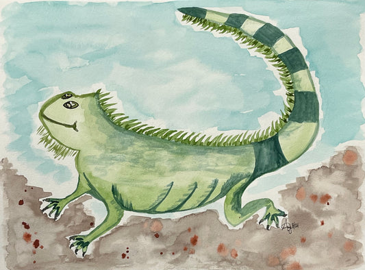 Ingrid Iguana Print