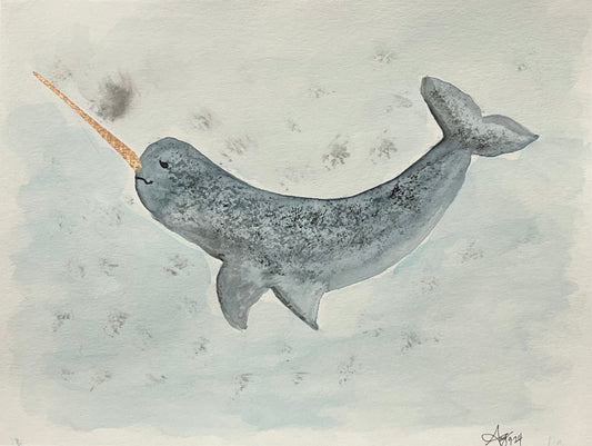 Ned Narwhal Print