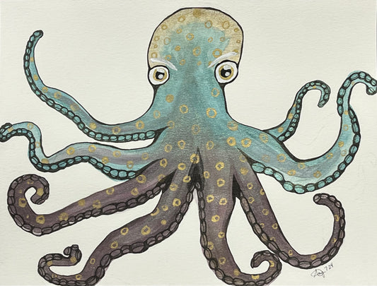 Oscar Octopus Print