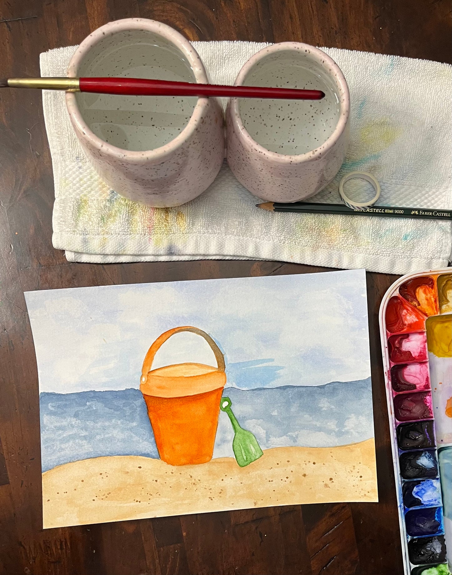 Beach Still Life Watercolor Class