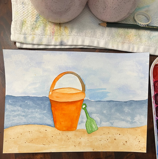Beach Still Life Watercolor Class
