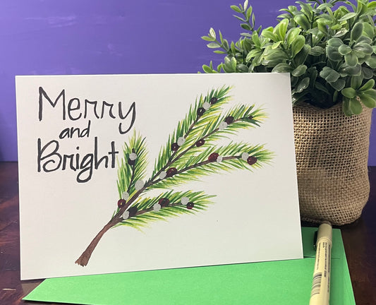 Christmas Card Evergreen