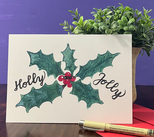 Christmas Card Holly