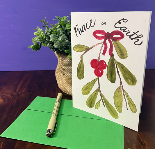 Christmas Card Mistletoe