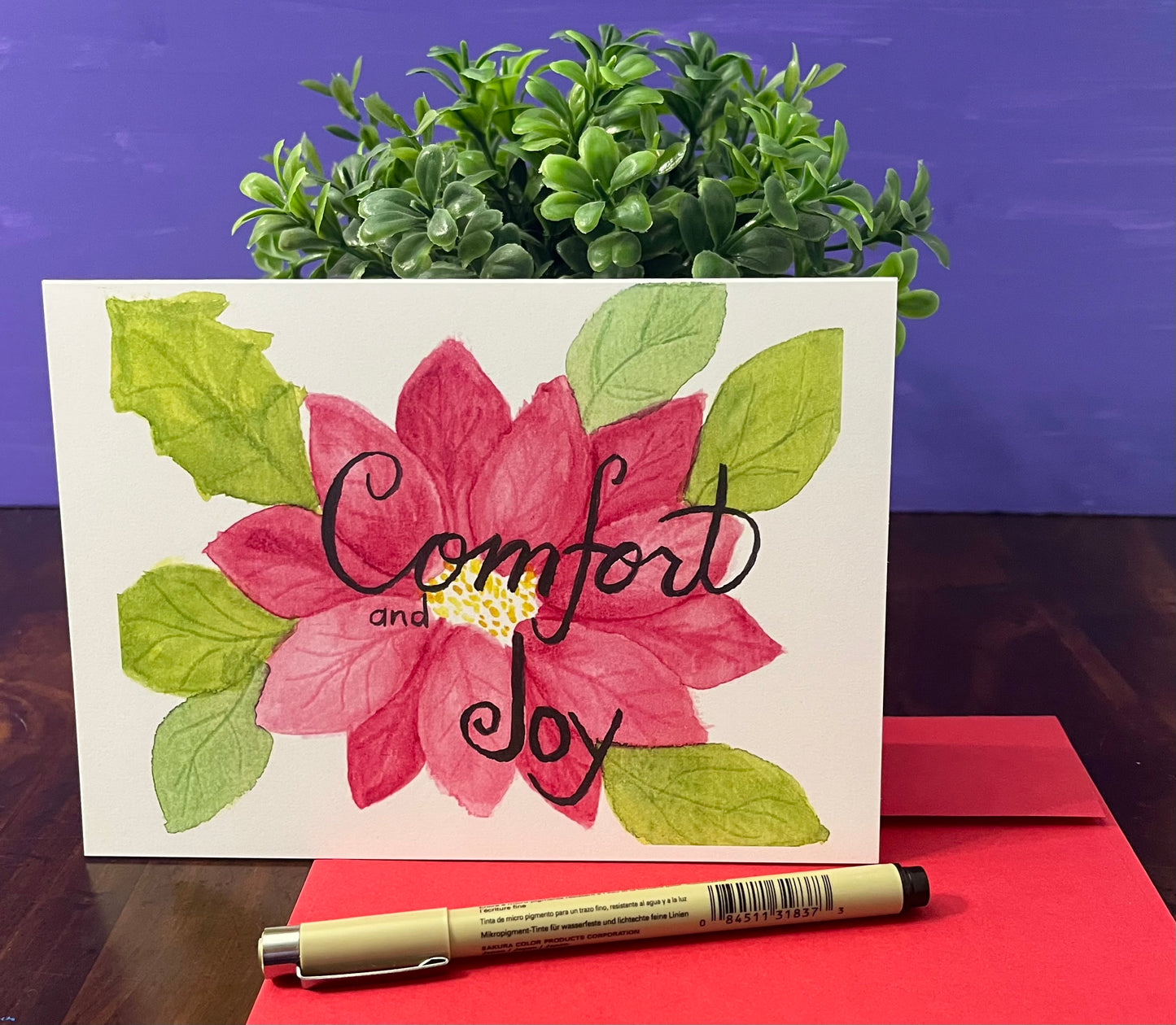Christmas Card Poinsettia