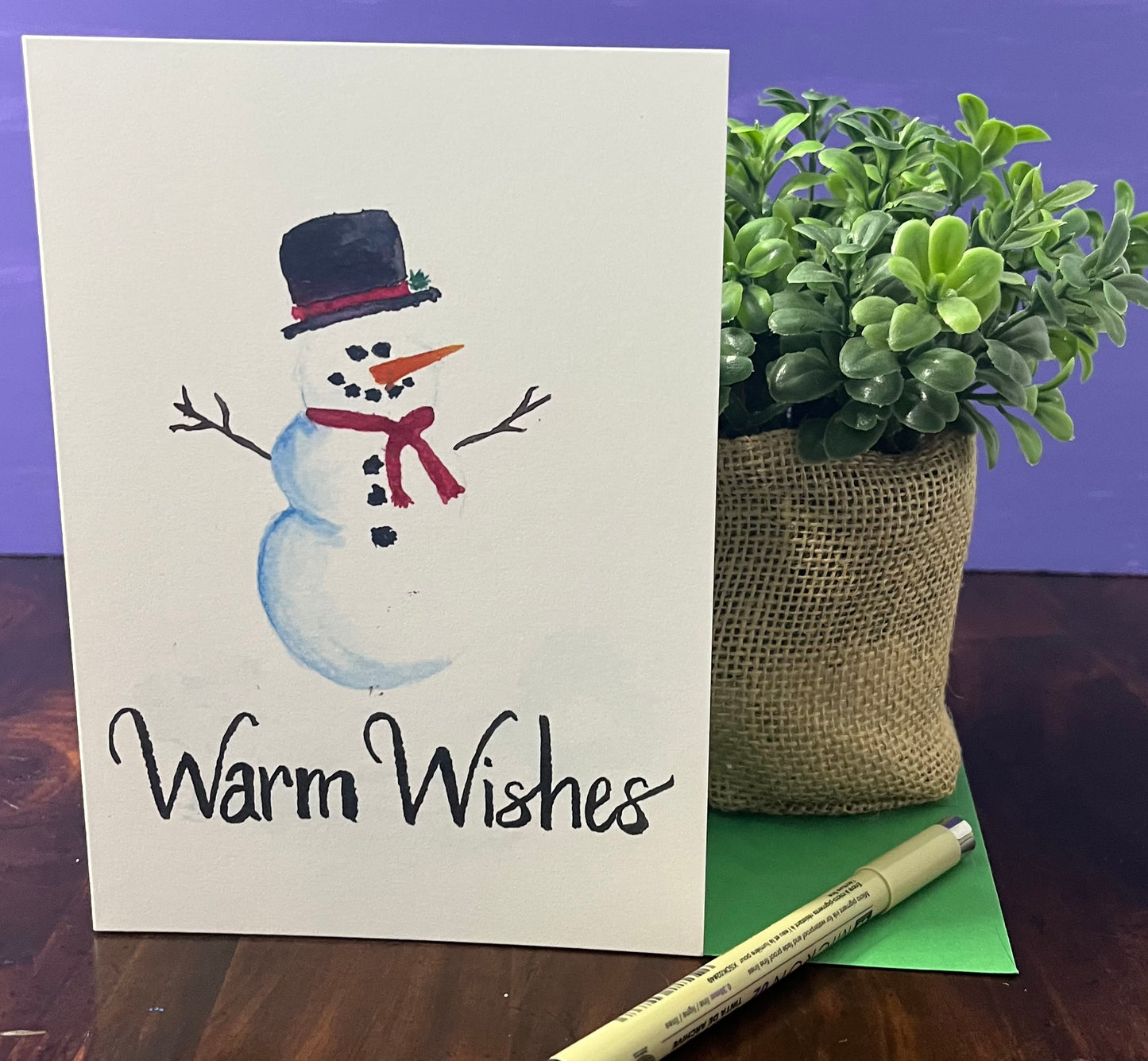 Christmas Card Snowman