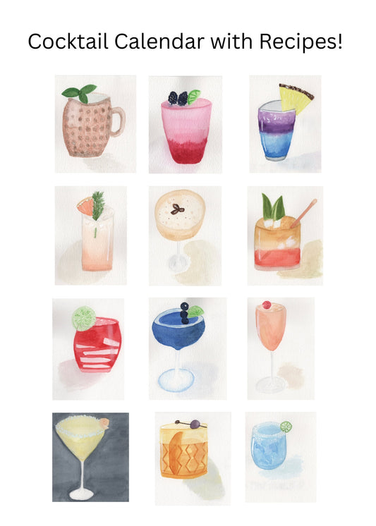 Cocktail Recipe Calendar