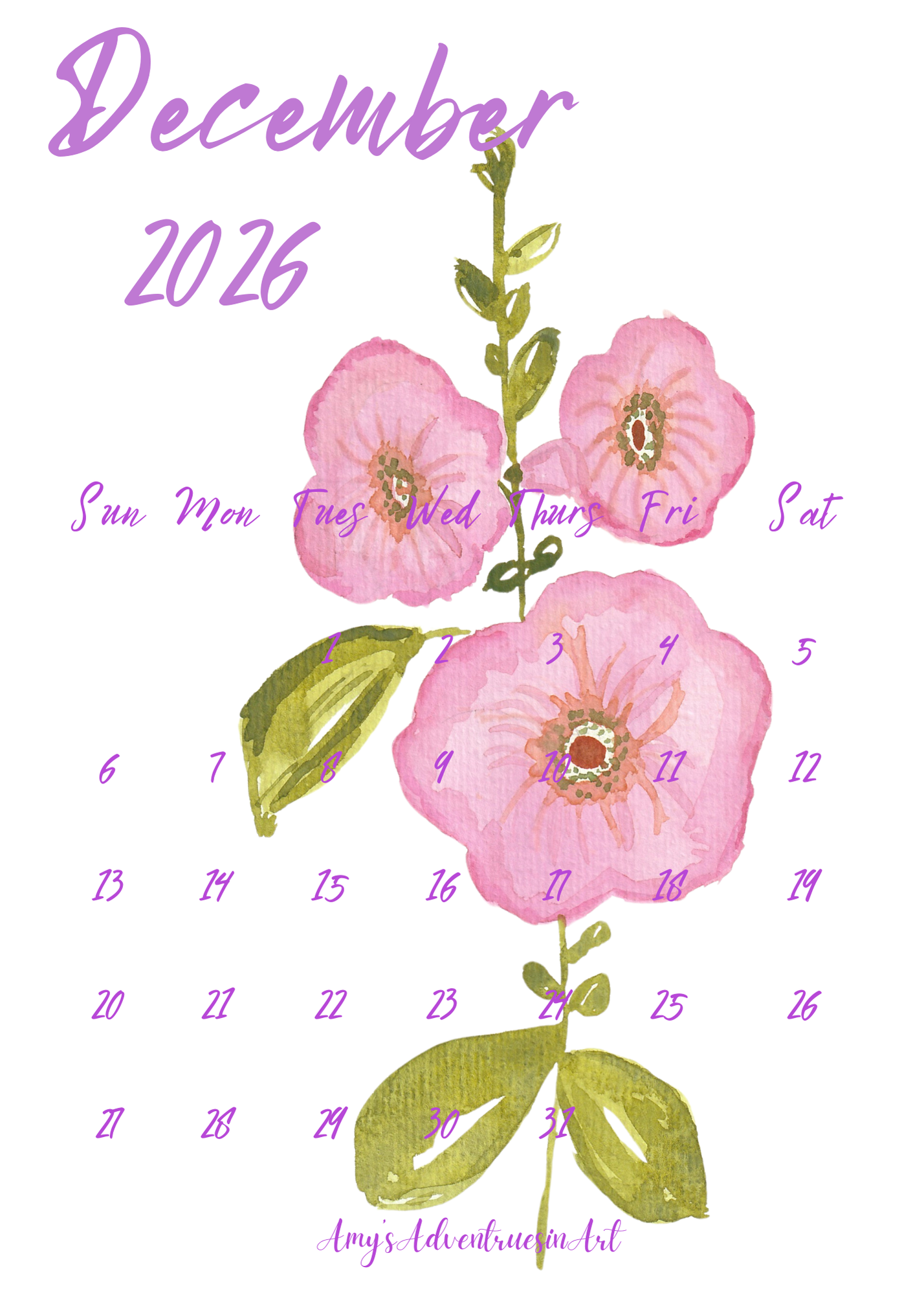 Flower Calendar