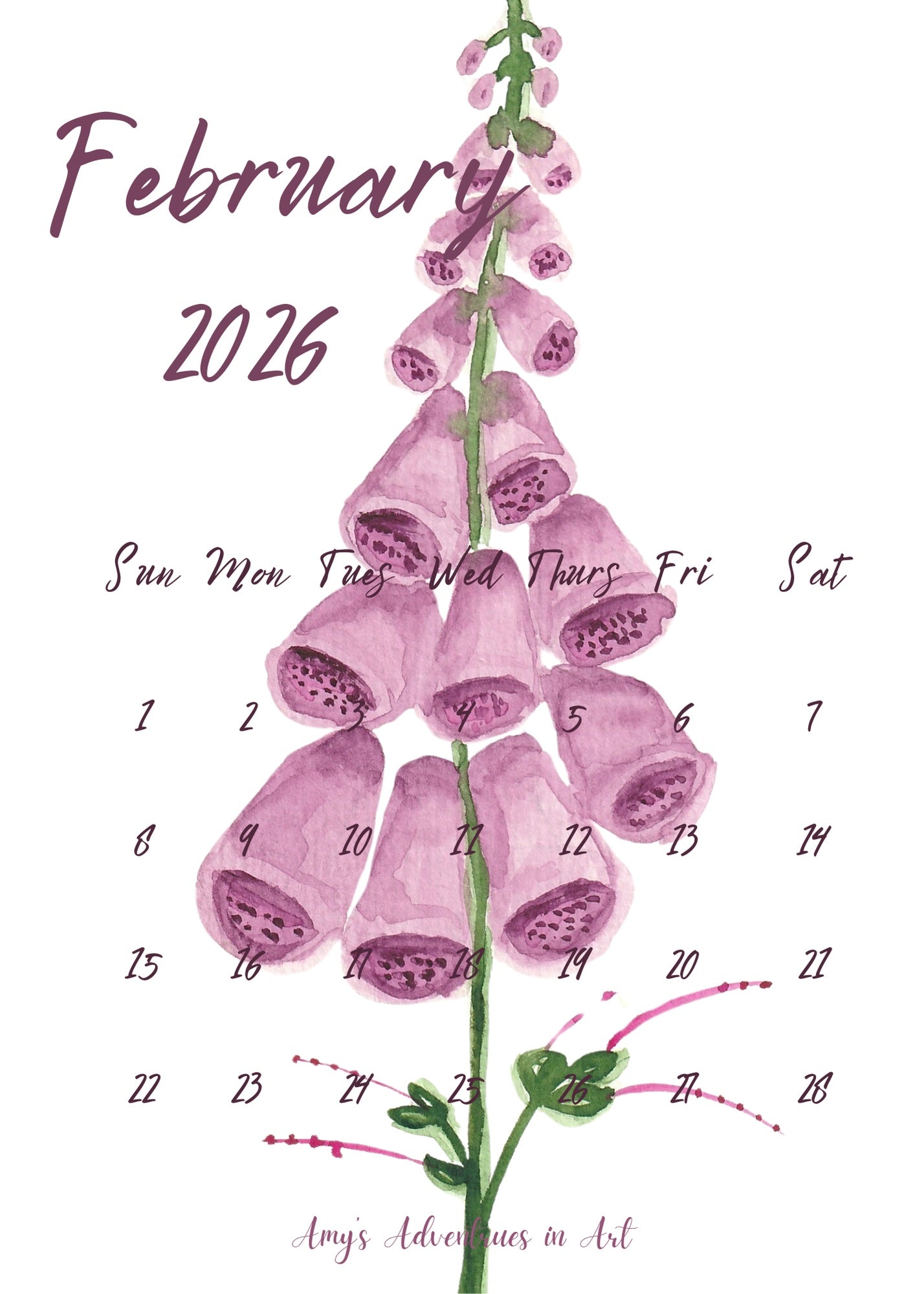Flower Calendar