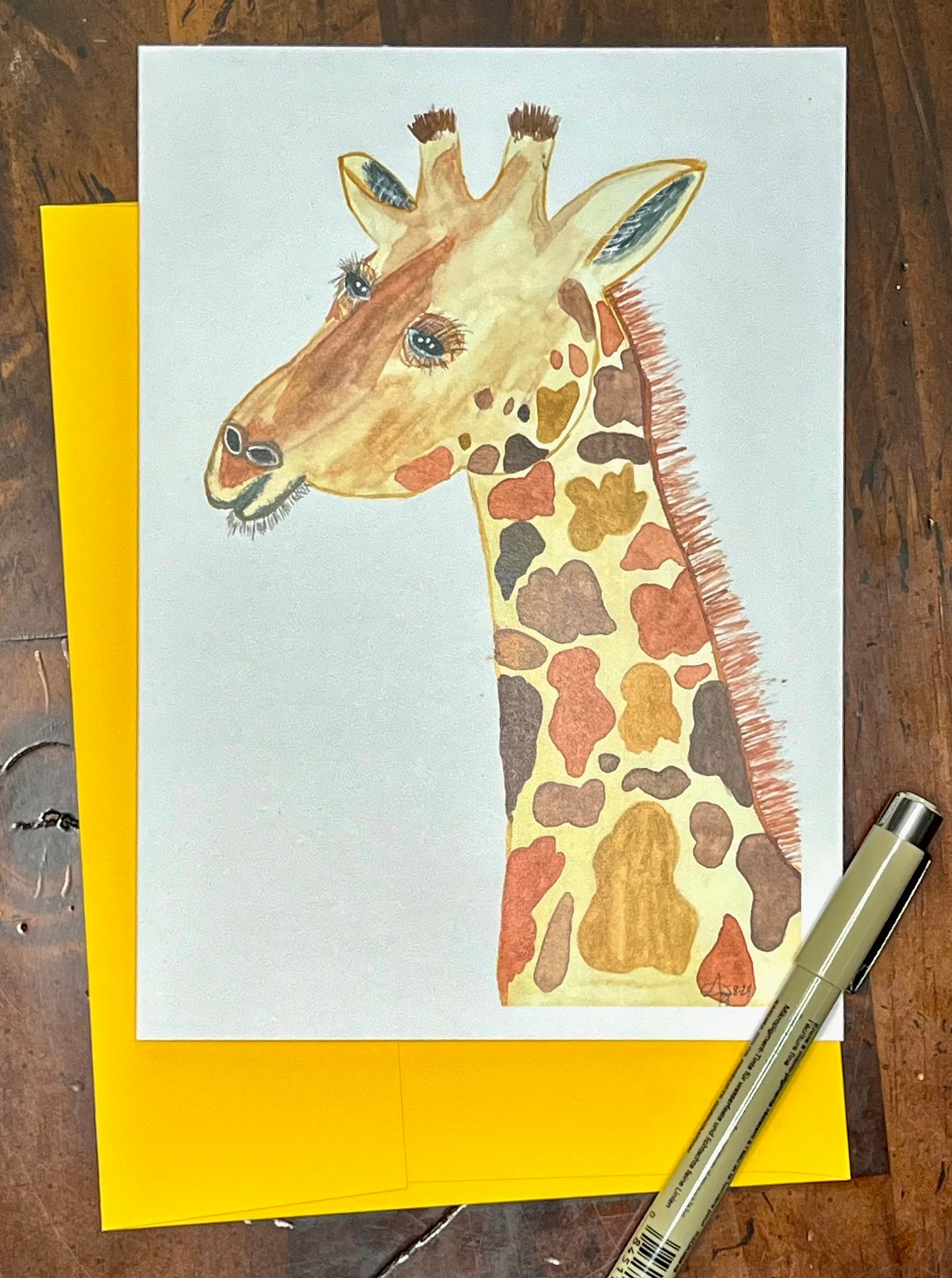 Giraffe Greeting Card