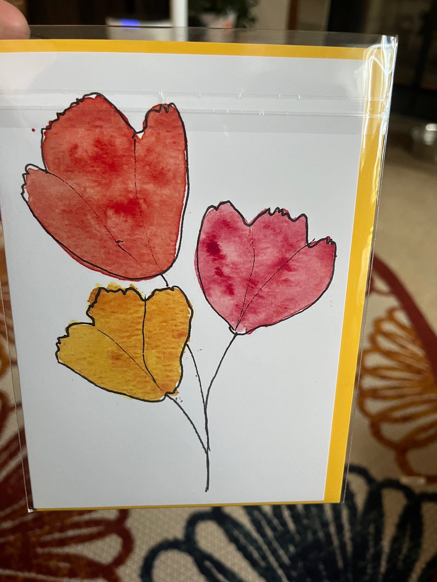 Autumnal Tulips Card