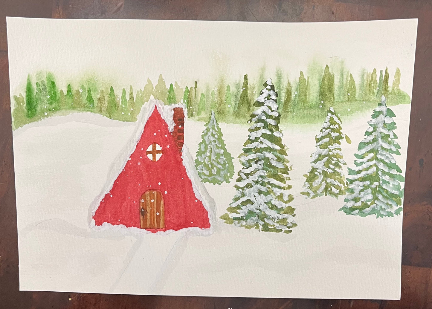 Winter Landscape Watercolor Class