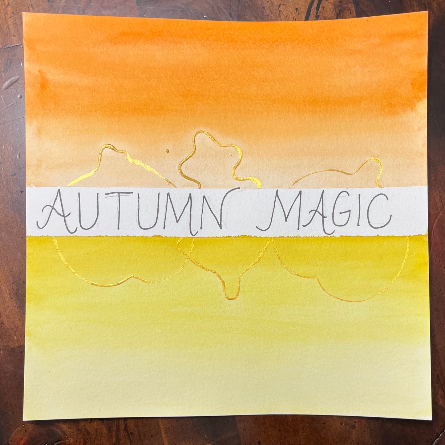 Watercolor Wednesday Seasonal Painting