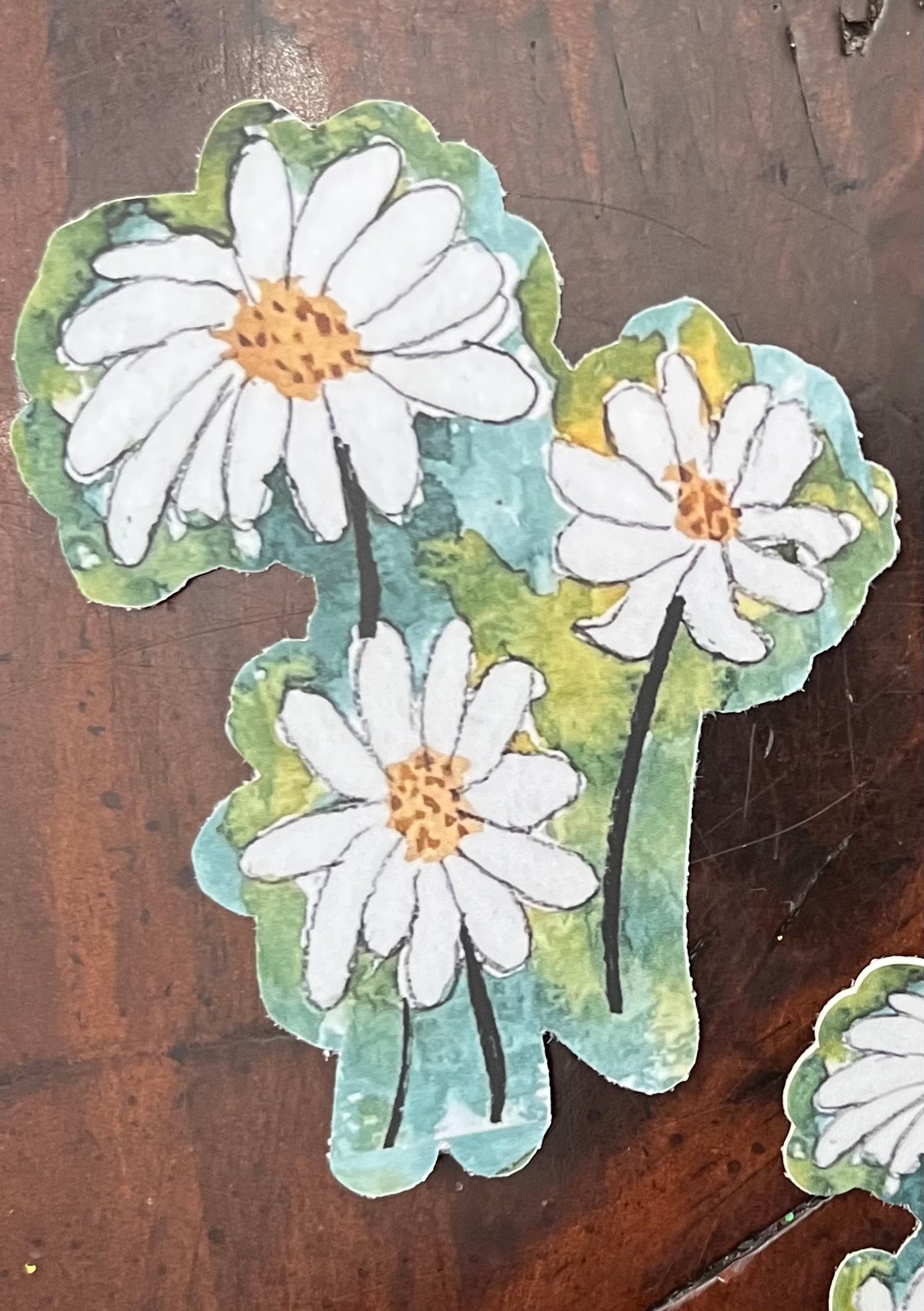 BIG Daisy Trio Sticker