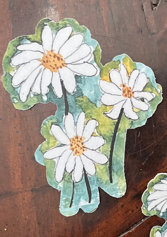 BIG Daisy Trio Sticker