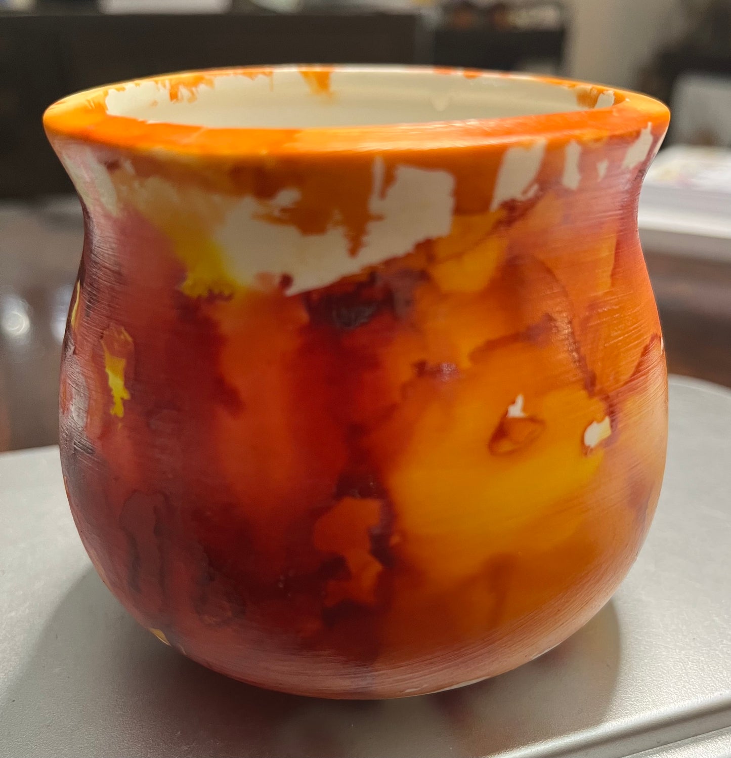 Alcohol Ink on Pots
