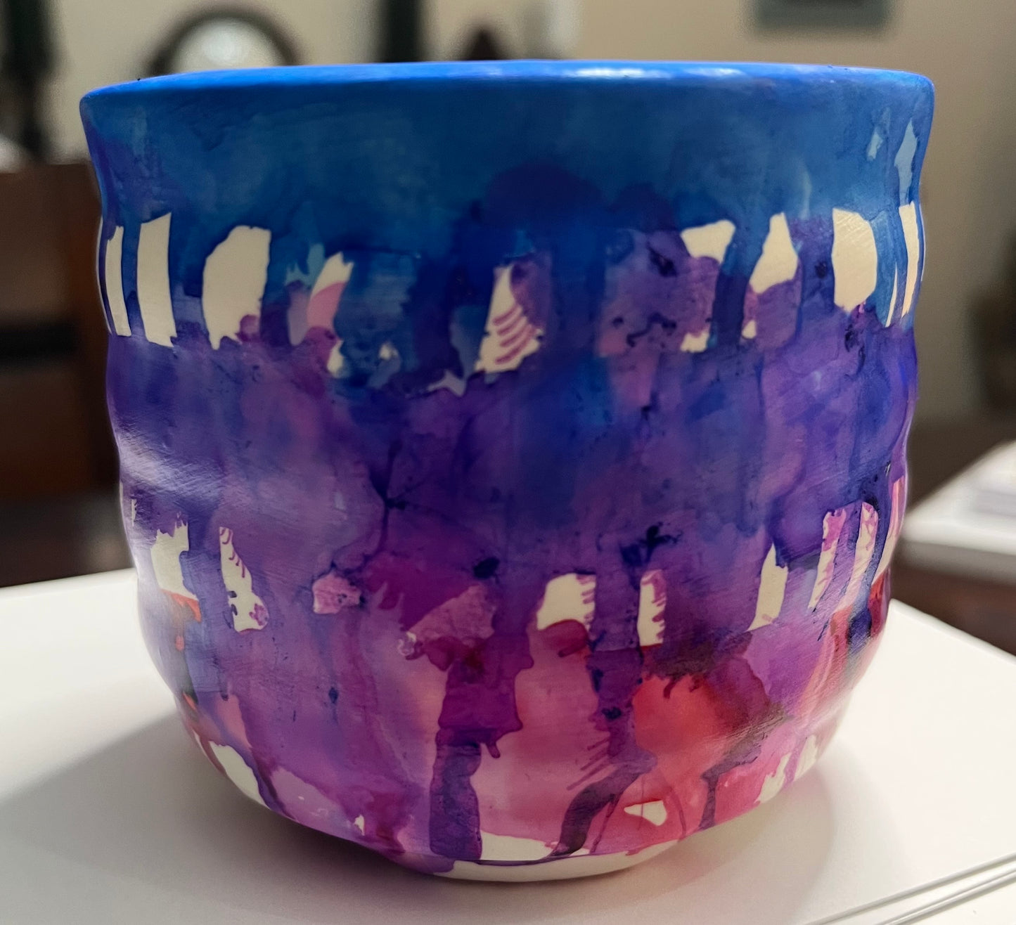 Alcohol Ink on Pots