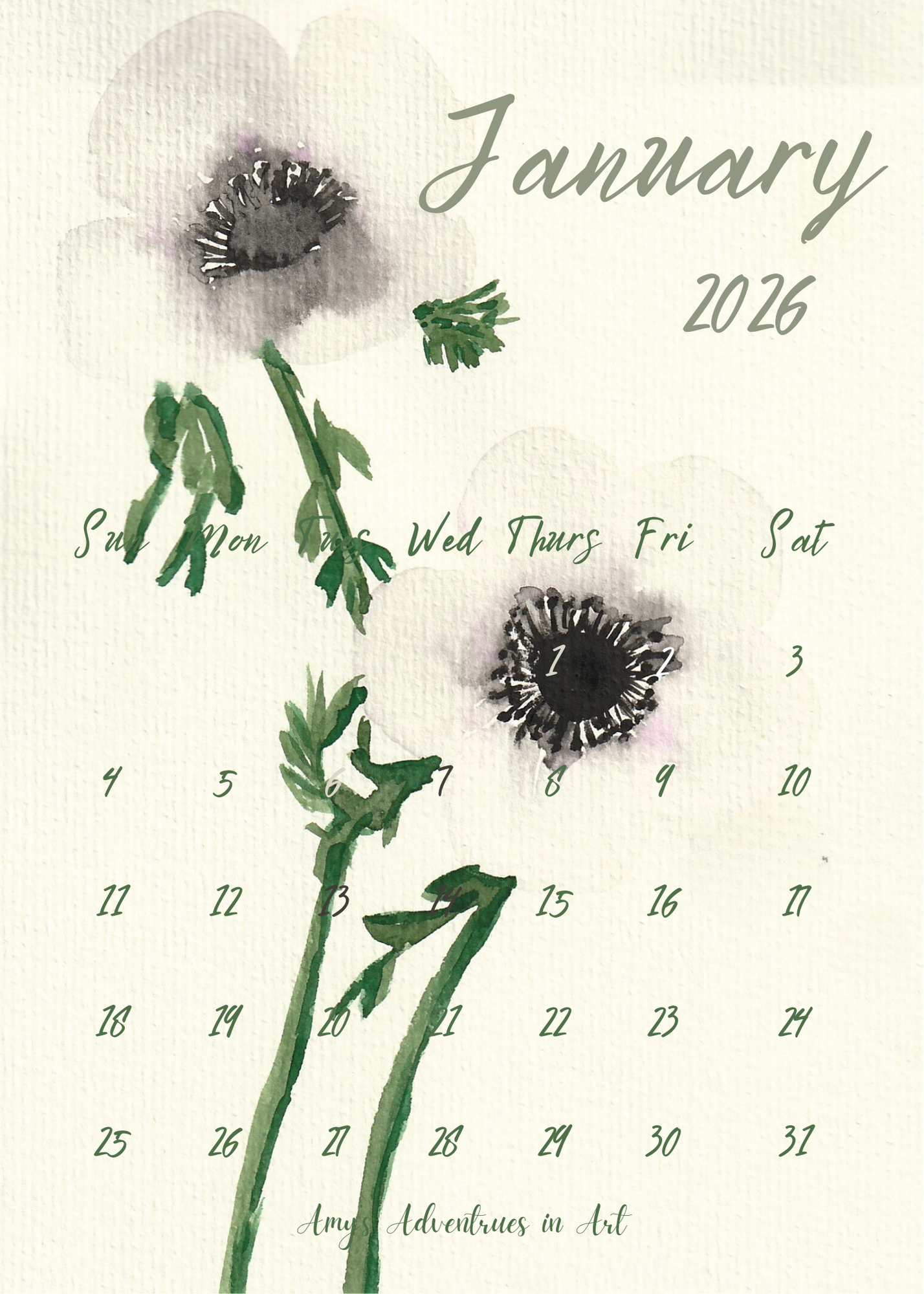Flower Calendar