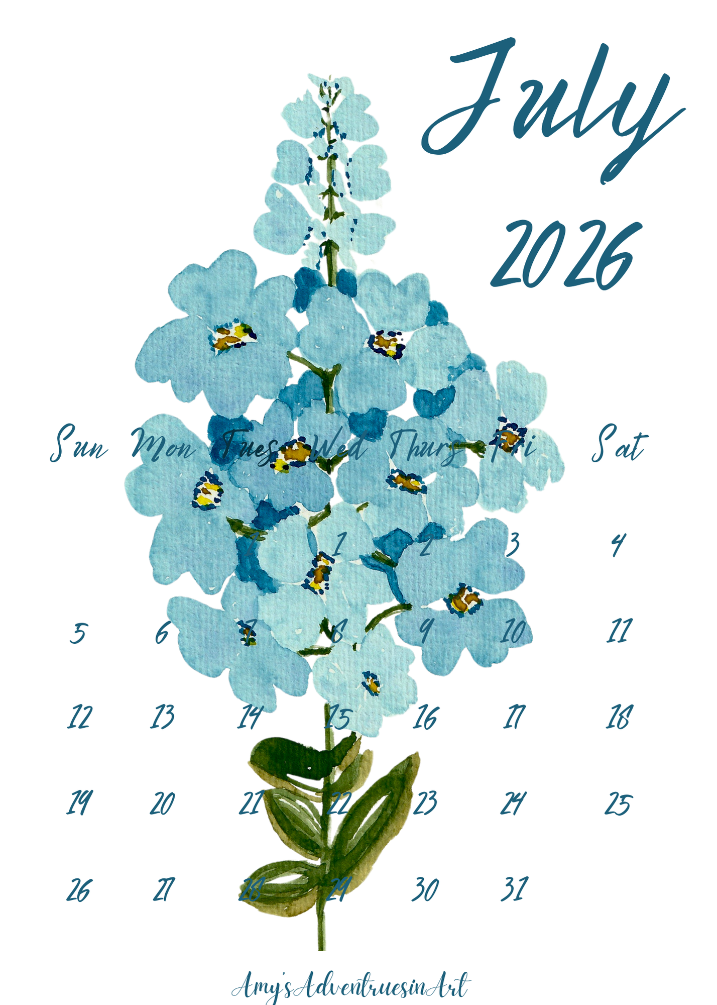 Flower Calendar
