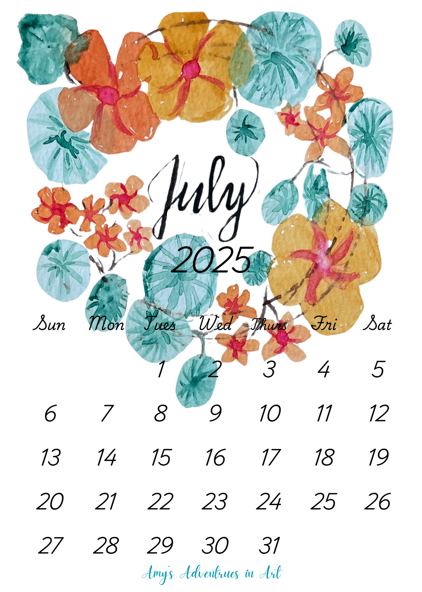 2025 Desk Wreath Calendar