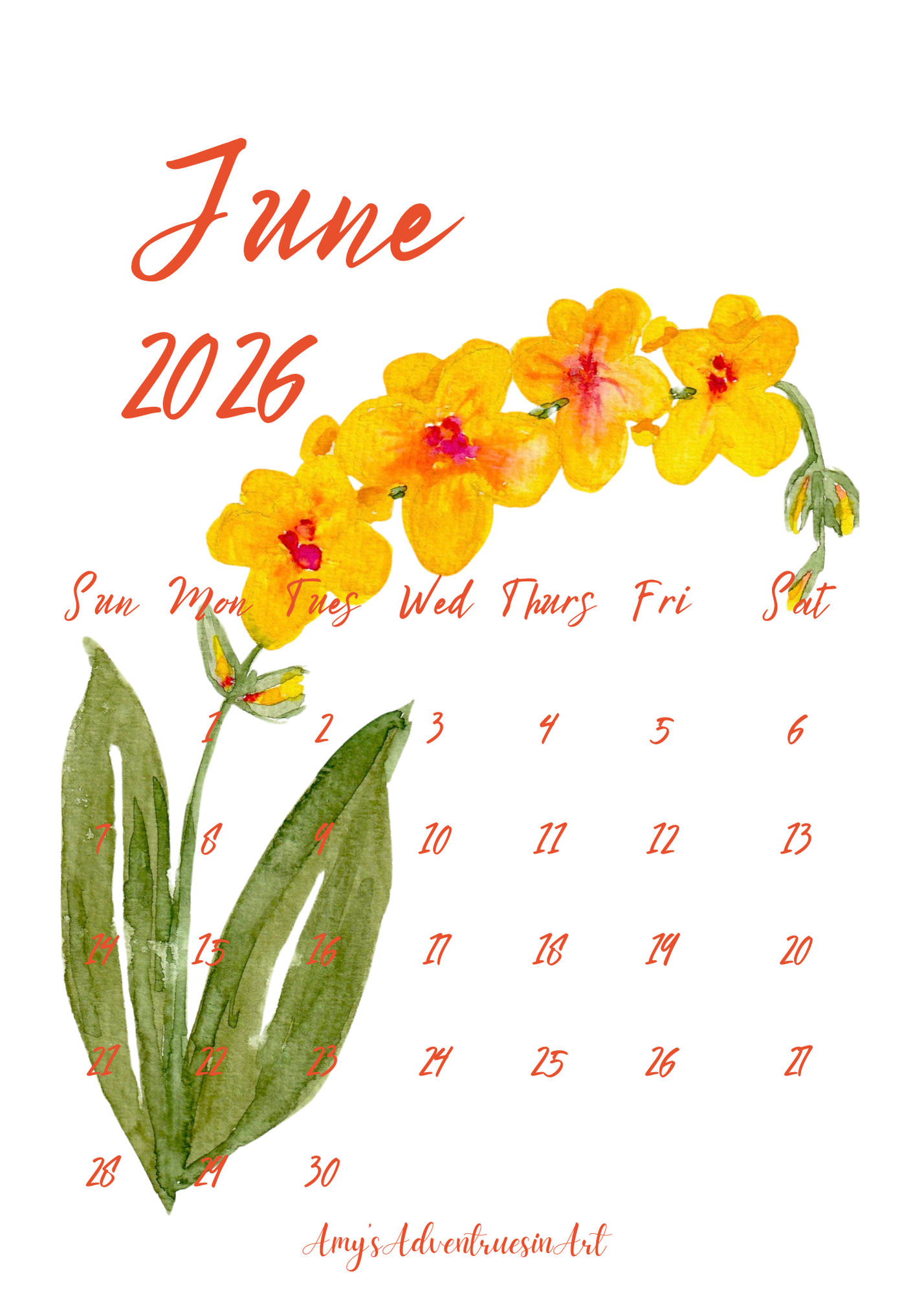 Flower Calendar