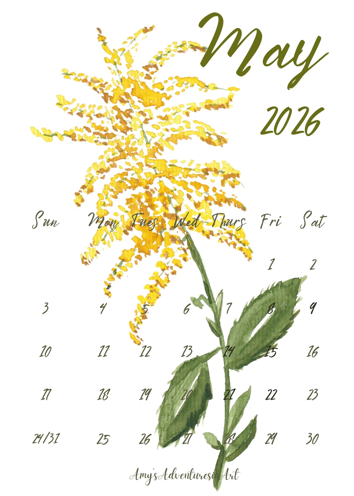 Flower Calendar