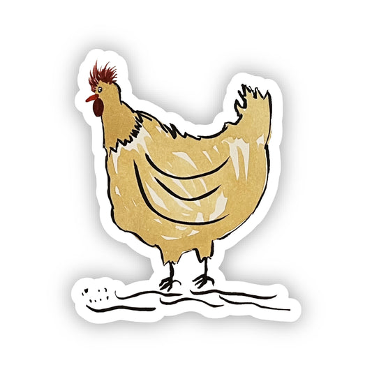 Mrs. Hen Sticker