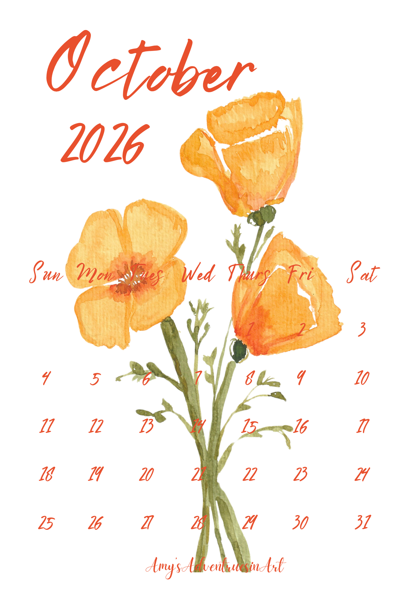 Flower Calendar