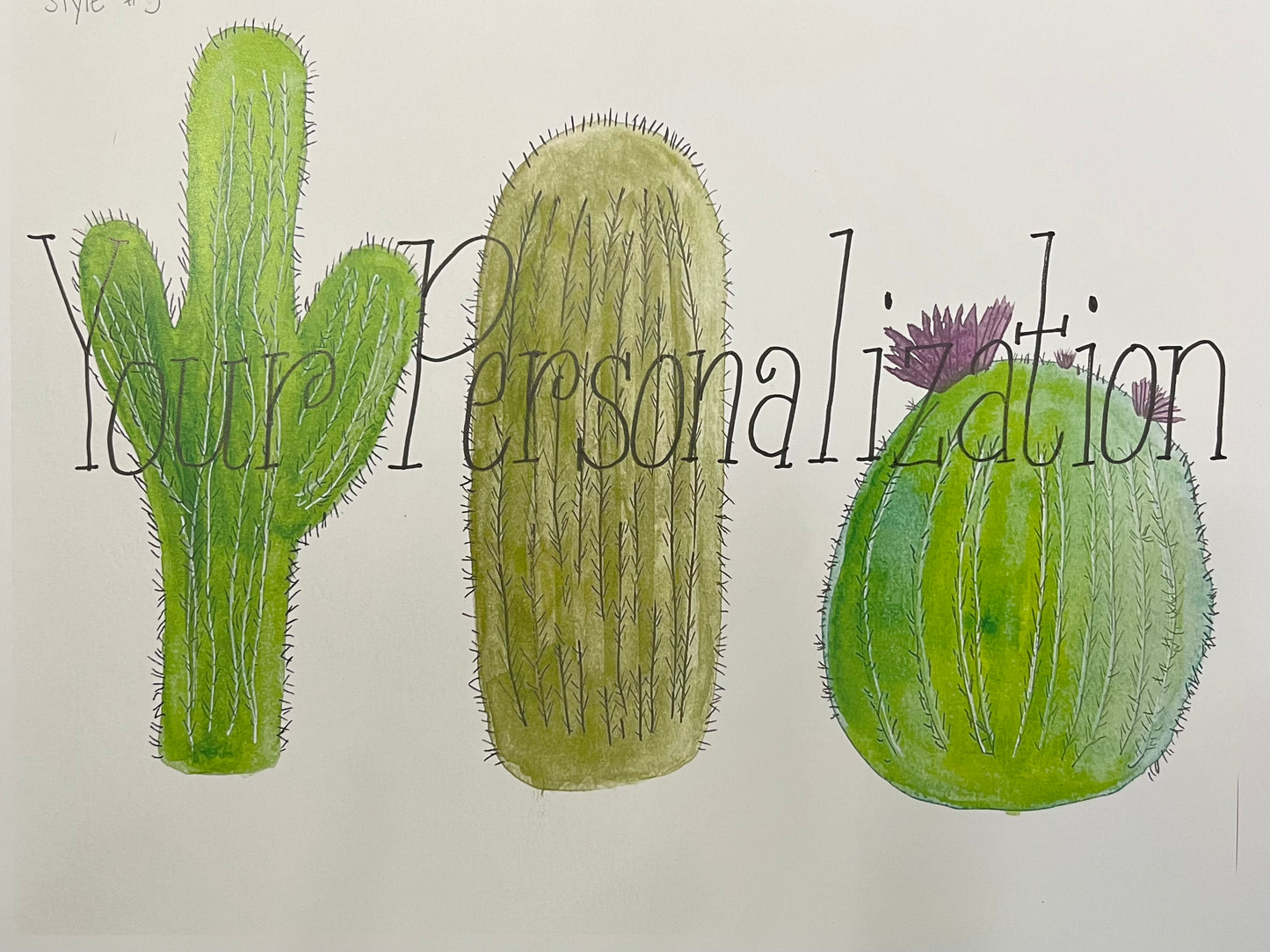 Cacti Personalized Sign
