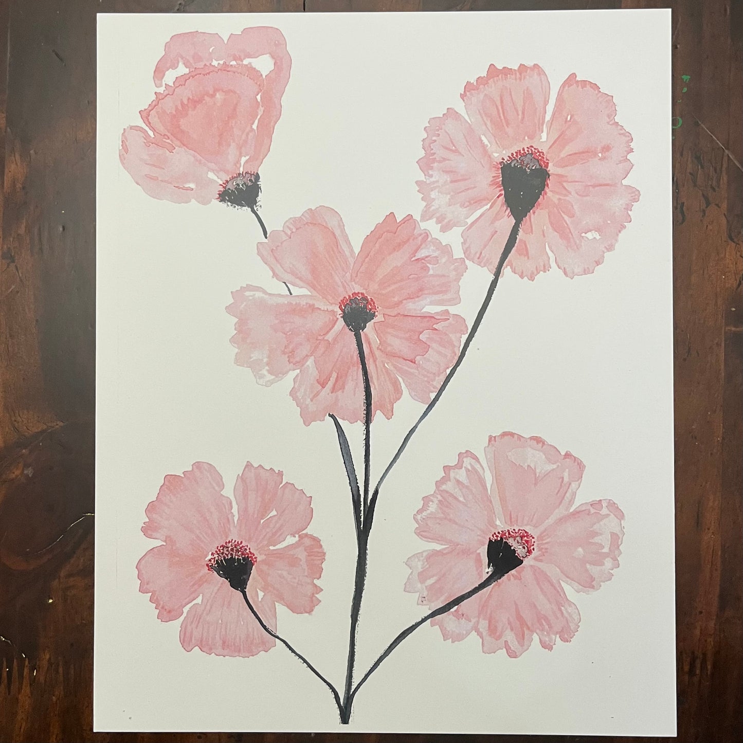 Pink Poppies Print