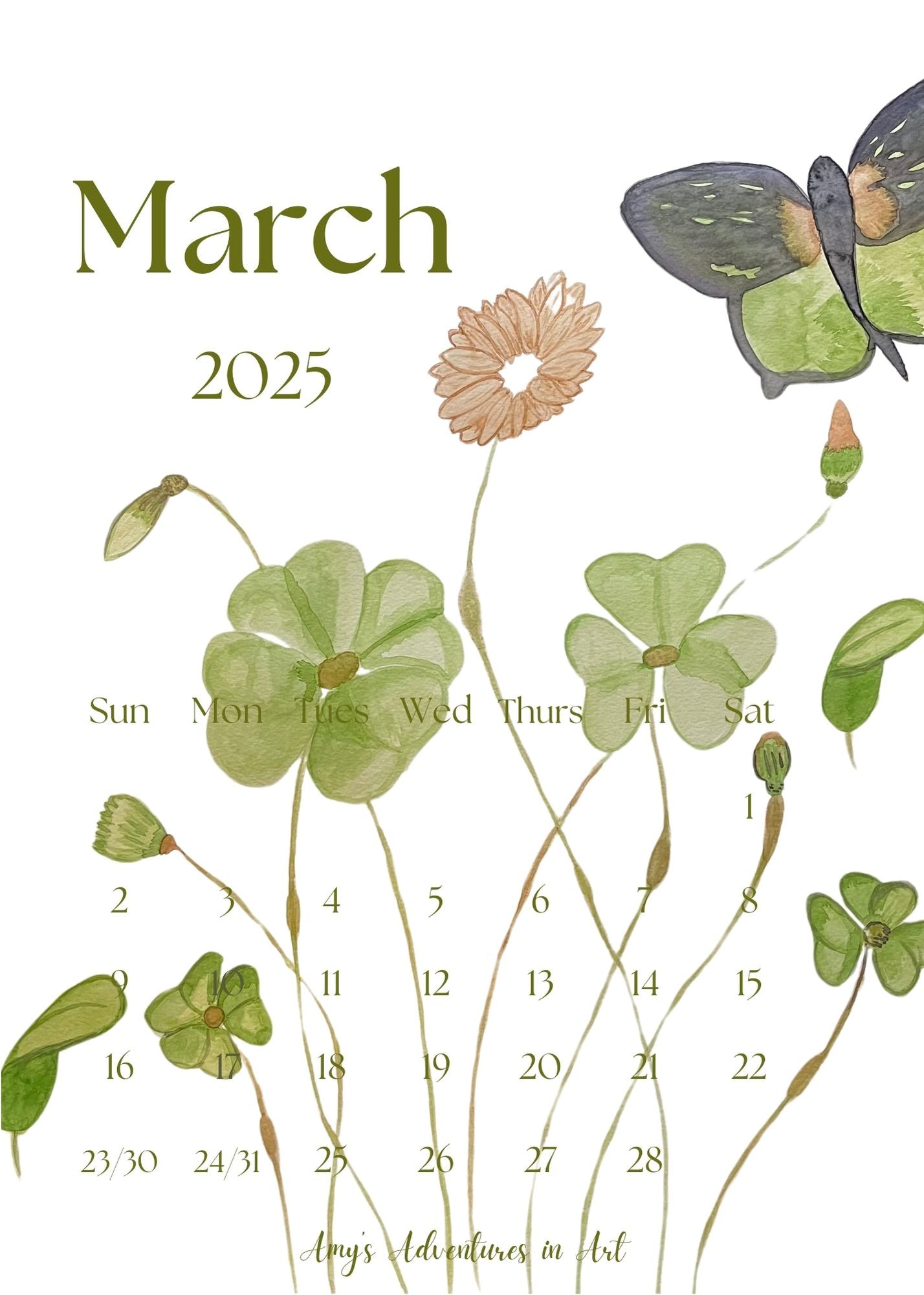 2025 Desk Scenery Calendar