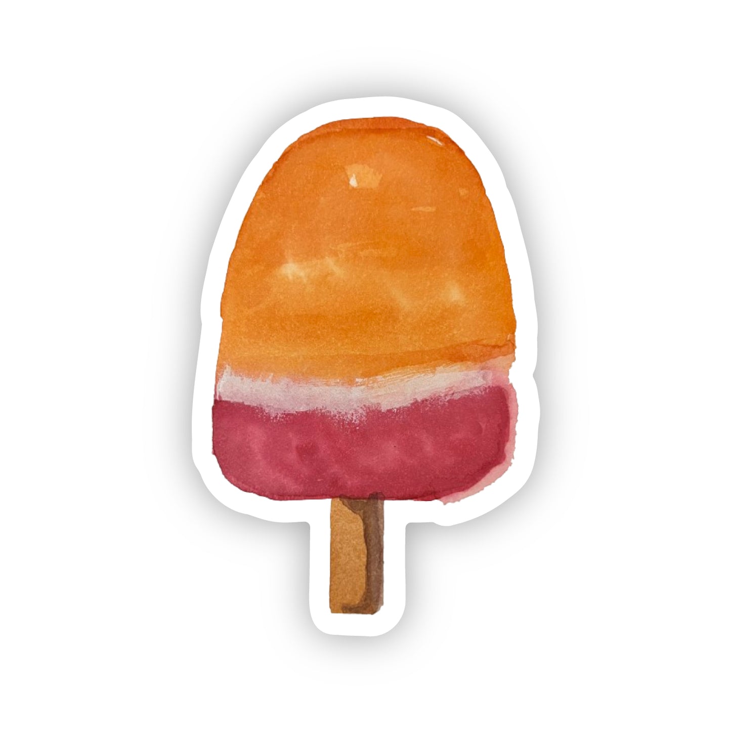 Orange Popsicle Sticker
