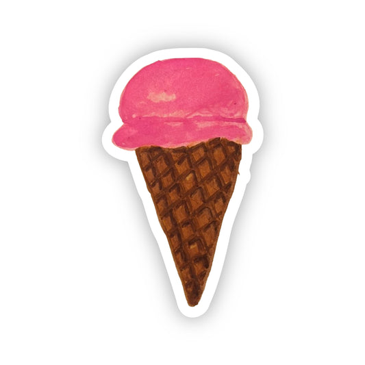 Strawberry Ice Cream Sticker