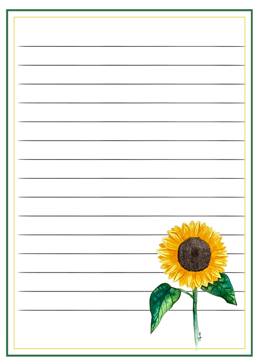 Sunflower Notepad