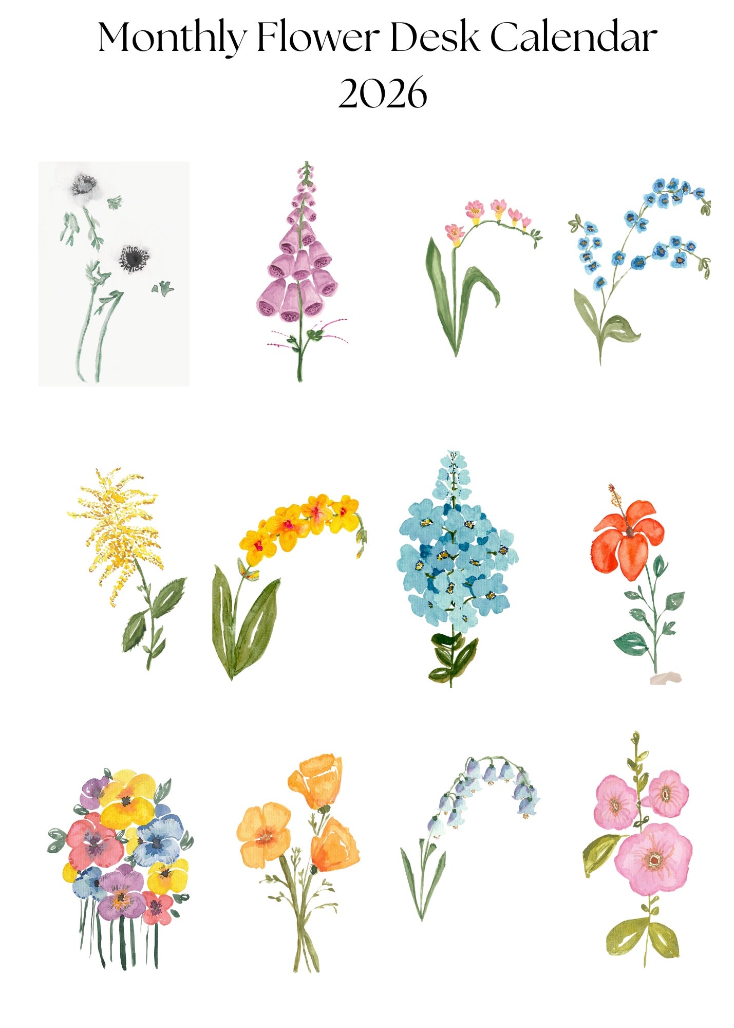 Flower Calendar