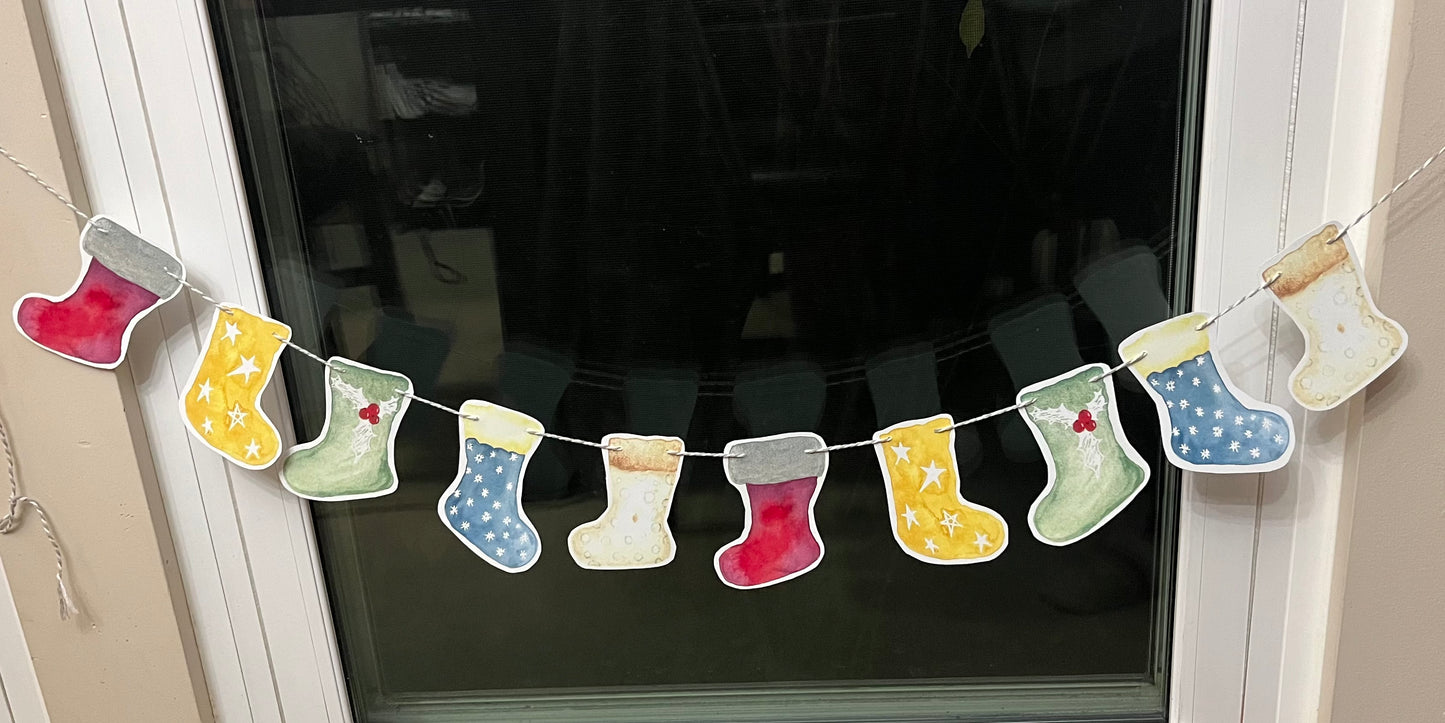 Christmas Stocking Garland